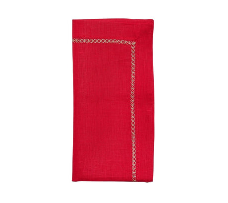 Classic Napkin in Red by Kim Seybert at Fig Linens and Home