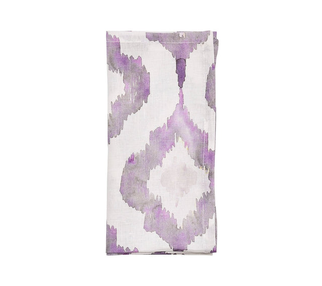 Watercolor Ikat Napkin in Blue & Gray by Kim Seybert at Fig Linens and Home