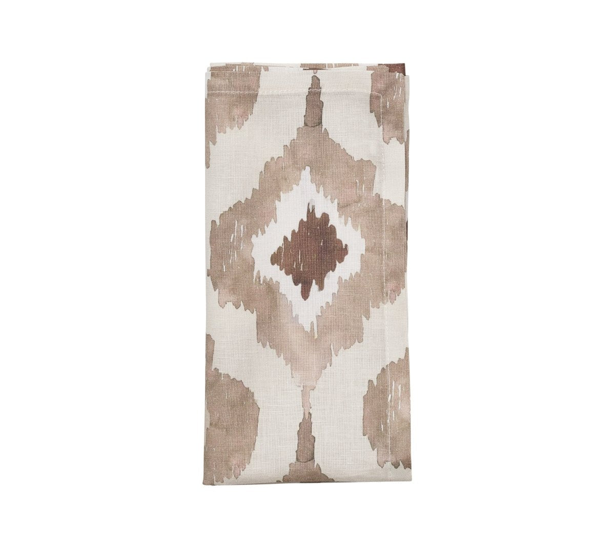 Watercolor Ikat Napkin in Taupe by Kim Seybert at Fig Linens and Home