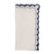 Arches Napkin in White & Blue by Kim Seybert at Fig Linens and Home