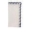 Arches Napkin in White & Blue by Kim Seybert at Fig Linens and Home