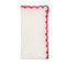 Arches Napkin in White, Red & Gold by Kim Seybert at Fig Linens and Home