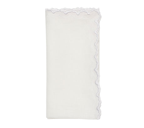 Arches Napkin in White by Kim Seybert at Fig Linens and Home