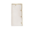 Divot Napkin in White & Gold by Kim Seybert at Fig Linens and Home