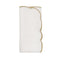 Luminance Napkin in White & Gold by Kim Seybert at Fig Linens and Home