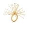 Spider Bead Burst Napkin Ring in Champagne by Kim Seybert at Fig Linens and Home