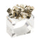 Geode Napkin Ring in Gold, Set of 4 in a Gift Box by Kim Seybert at Fig Linens and Home