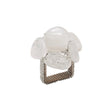 Sea Stone Napkin Ring in White by Kim Seybert at Fig Linens and Home