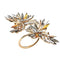 Butterflies Napkin Ring in Champagne & Crystal, Set of 4 in a Gift Box by Kim Seybert at Fig Linens and Home