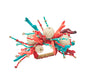 Coral Spray Napkin Ring in Natural, Coral & Turquoise by Kim Seybert at Fig Linens and Home