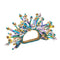 Fun Burst Napkin Ring in Turquoise, Lilac & White by Kim Seybert at Fig Linens and Home