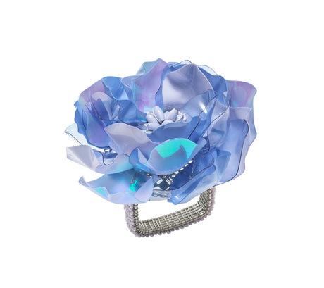 Gardenia Napkin Ring in Periwinkle by Kim Seybert at Fig Linens and Home