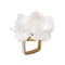 Gardenia Napkin Ring in White by Kim Seybert at Fig Linens and Home