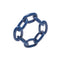 Enamel Chain Link Napkin Ring in Navy by Kim Seybert at Fig Linens and Home