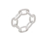 Enamel Chain Link Napkin Ring in White by Kim Seybert at Fig Linens and Home