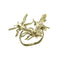 Hive Napkin Ring in Gold, Set of 4 in a Gift Box by Kim Seybert at Fig Linens and Home