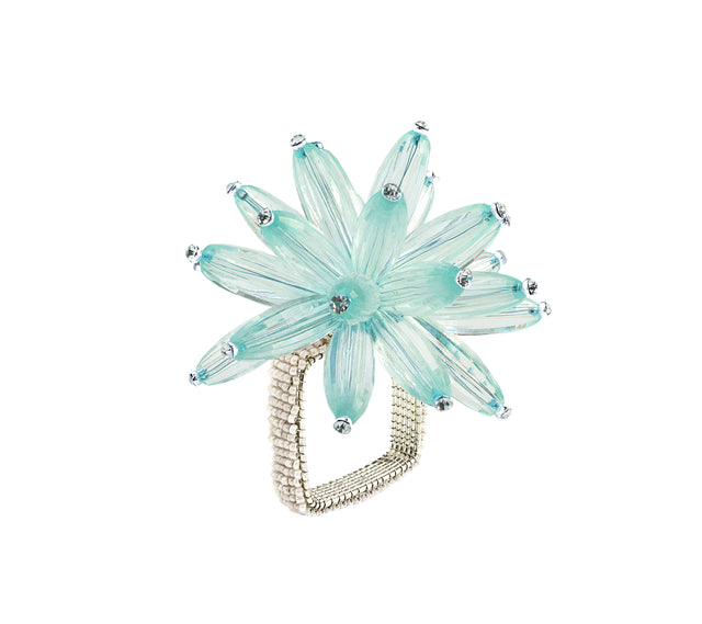 Constellation Napkin Ring in Seafoam & Crystal by Kim Seybert at Fig Linens and Home