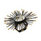 Flare Napkin Ring in Gold & Black by Kim Seybert at Fig Linens and Home