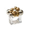 Bauble Napkin Ring in Gold & Silver by Kim Seybert at Fig Linens and Home