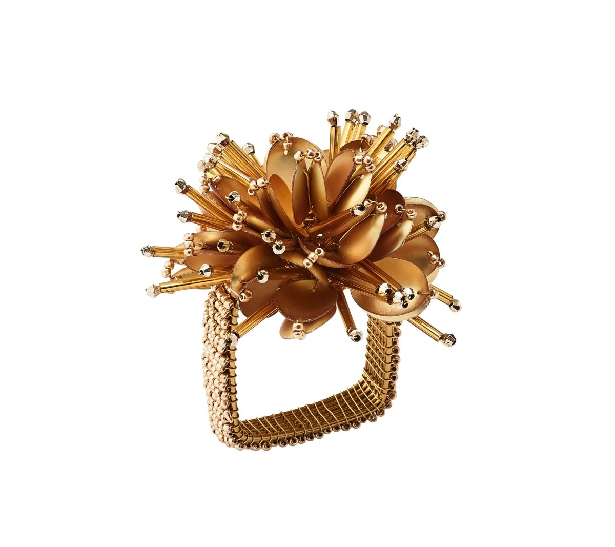 Starburst Napkin Ring in Gold by Kim Seybert at Fig Linens and Home