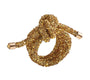 Glam Knot Napkin Ring in Gold by Kim Seybert at Fig Linens and Home