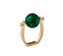 Mineral Napkin Ring in Emerald by Kim Seybert at Fig Linens and Home