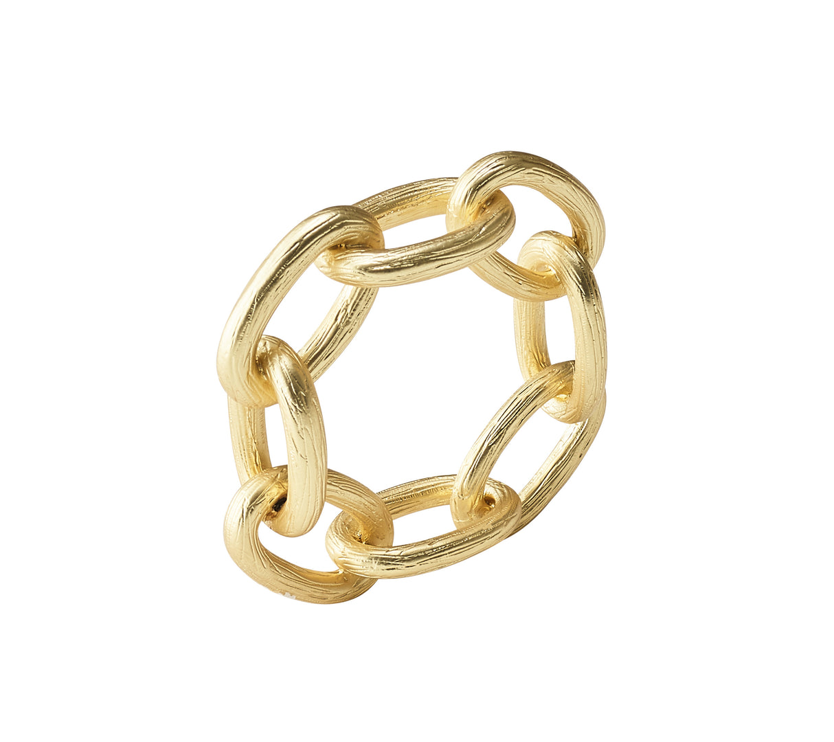 Chain Link Napkin Ring in Gold Set of 4 by Kim Seybert