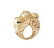 Regent Napkin Ring in Ivory & Gold by Kim Seybert at Fig Linens and Home