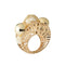 Regent Napkin Ring in Ivory & Gold by Kim Seybert at Fig Linens and Home