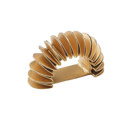 Demilune Napkin Ring in Gold by Kim Seybert at Fig Linens and Home