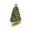 Bejeweled Xmas Napkin Ring in Red, Green & Gold, Set of 4 in a Gift Box by Kim Seybert at Fig Linens and Home