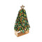 Bejeweled Xmas Napkin Ring in Red, Green & Gold, Set of 4 in a Gift Box by Kim Seybert at Fig Linens and Home