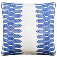 Nola Stripe Embroidery Navy - Throw Pillow by Ryan Studio