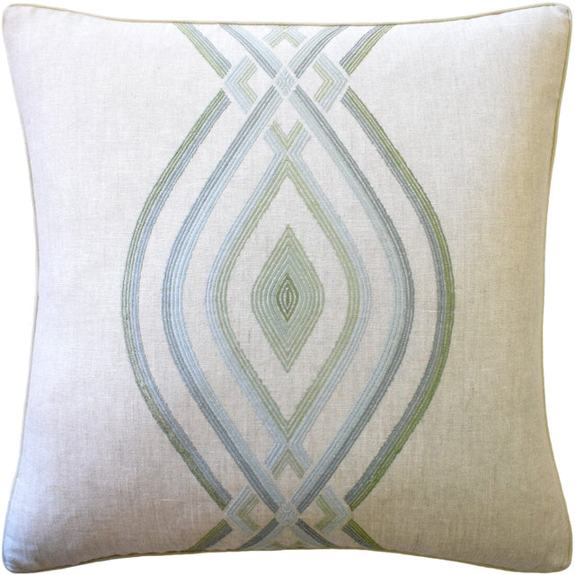 Ora Embroidery Mist - Throw Pillow by Ryan Studio