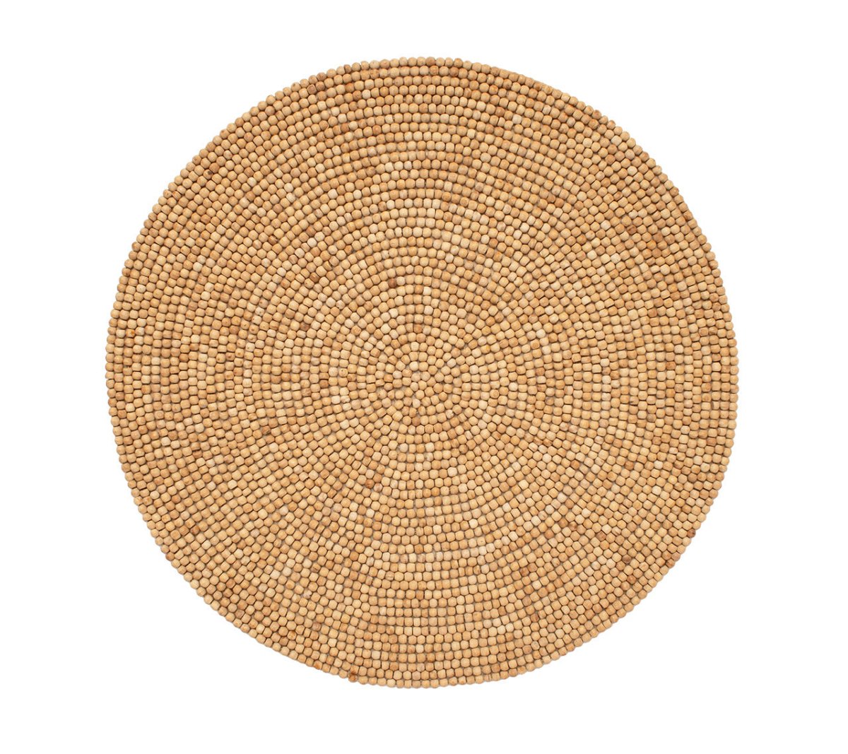 Wood Round Placemat in Natural by Kim Seybert at Fig Linens and Home