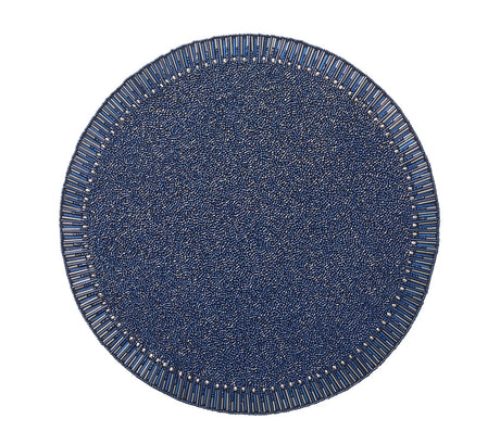 Bevel Placemat in Cobalt by Kim Seybert at Fig Linens and Home