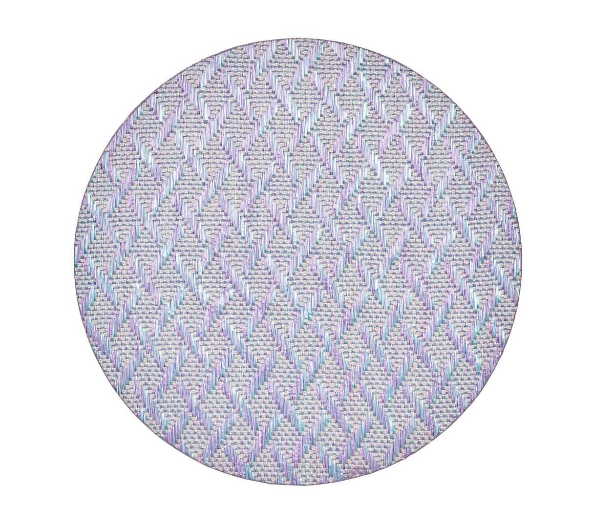 Basketweave Placemat in Lilac & Blue by Kim Seybert at Fig Linens and Home