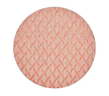 Basketweave Placemat in Natural & Orange by Kim Seybert at Fig Linens and Home