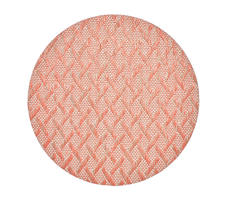 Basketweave Placemat in Natural & Orange by Kim Seybert at Fig Linens and Home