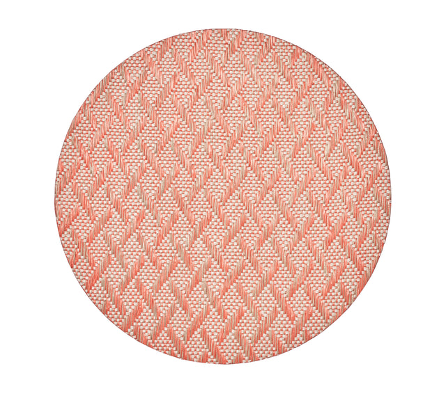 Basketweave Placemat in Natural & Orange by Kim Seybert at Fig Linens and Home