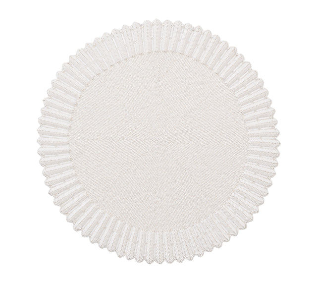 Lumina Placemat in White by Kim Seybert at Fig Linens and Home