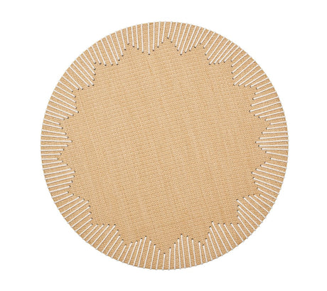 Dream Weaver Placemat in Natural & White by Kim Seybert at Fig Linens and Home