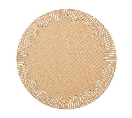 Dream Weaver Placemat in Natural & White by Kim Seybert at Fig Linens and Home