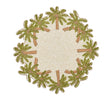 Oasis Placemat in Ivory, Green & Gold by Kim Seybert at Fig Linens and Home