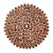 Round Bamboo Placemat in Brown by Kim Seybert at Fig Linens and Home