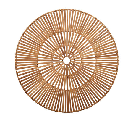 Spoke Placemat in Brown by Kim Seybert at Fig Linens and Home