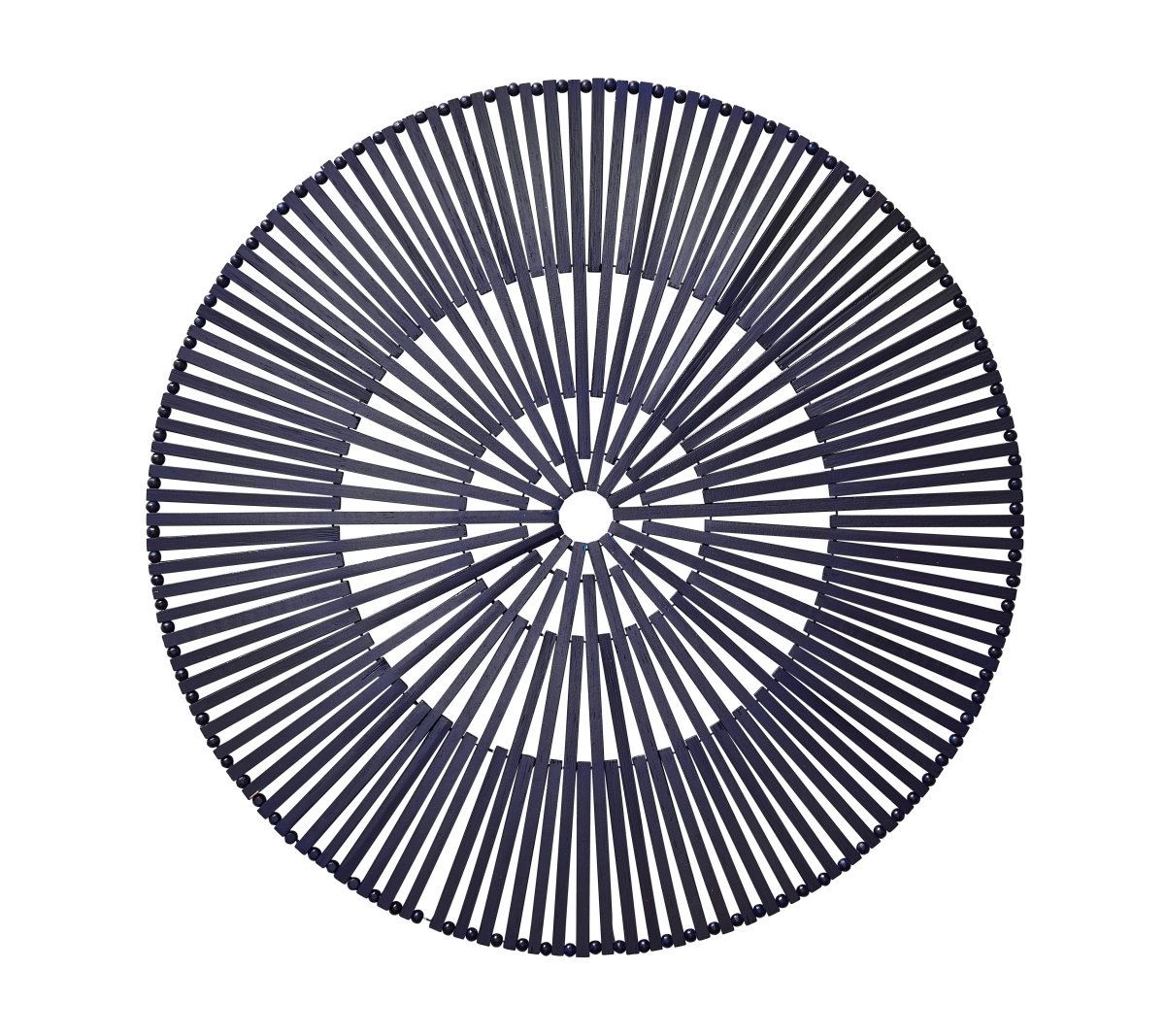 Spoke Placemat in Navy by Kim Seybert at Fig Linens and Home