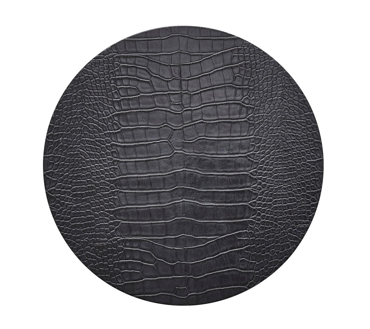 Croco Placemat in Charcoal by Kim Seybert at Fig Linens and Home