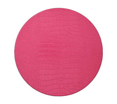 Croco Placemat in Fuchsia by Kim Seybert at Fig Linens and Home