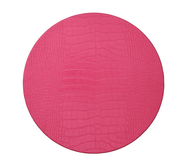 Croco Placemat in Fuchsia by Kim Seybert at Fig Linens and Home